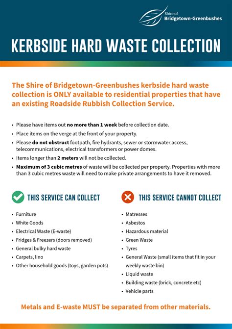 Hard Waste & Garden Organics Verge Collection.